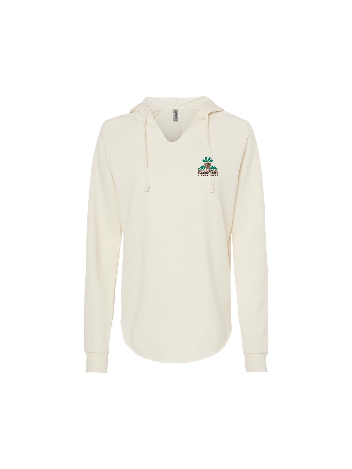 MNDK102. Ladies Lightweight Hooded Sweatshirt