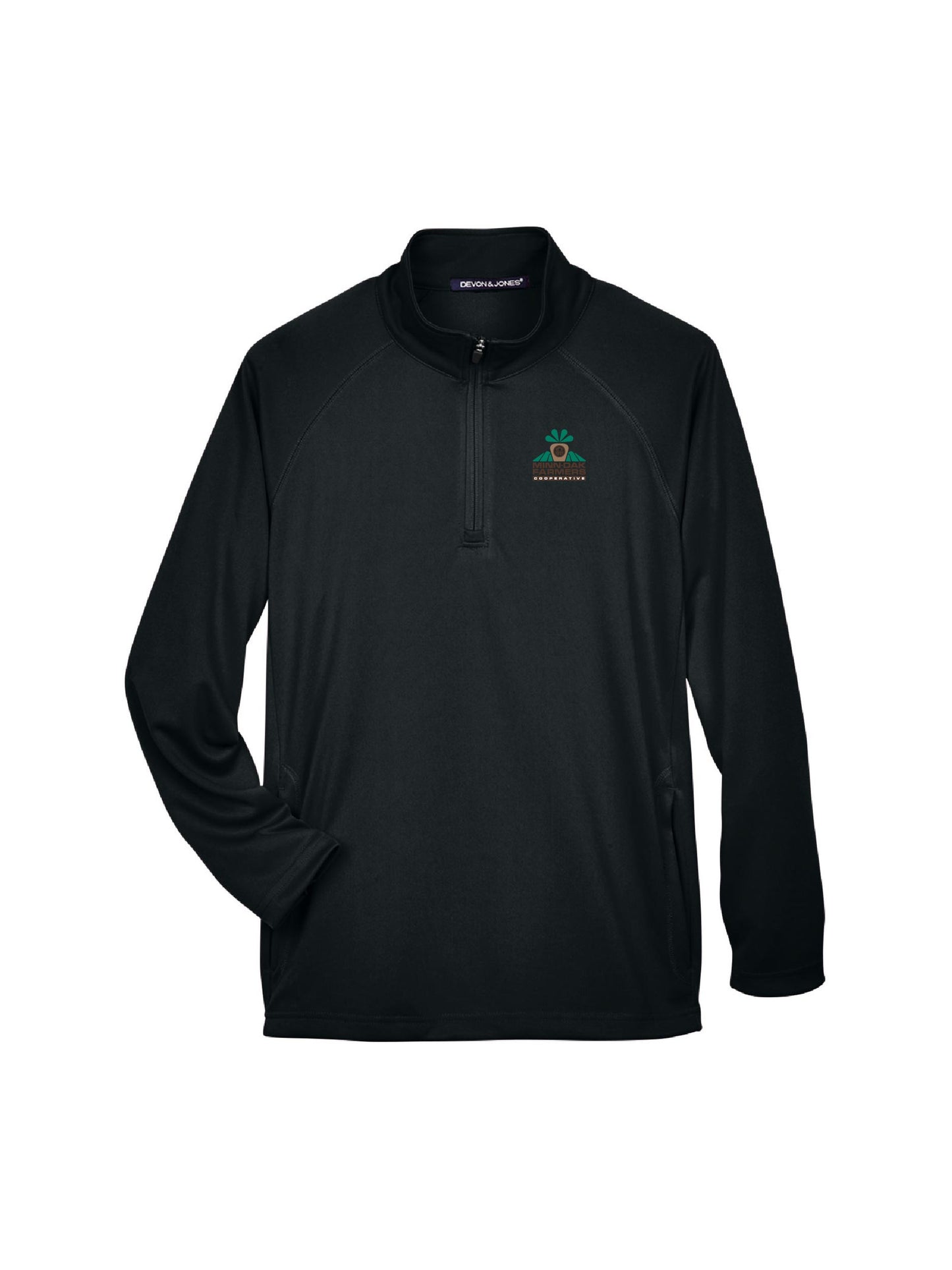 MNDK204. Devon & Jones Men's Stretch Tech-Shell Compass Quarter-Zip