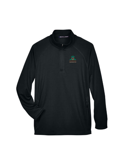 MNDK204. Devon & Jones Men's Stretch Tech-Shell Compass Quarter-Zip