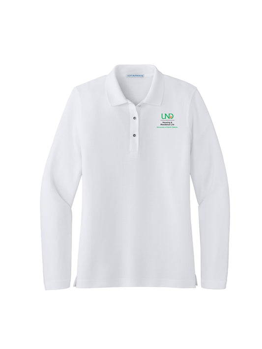 UND111. Port Authority® Ladies' Silk Touch Long Sleeve Polo