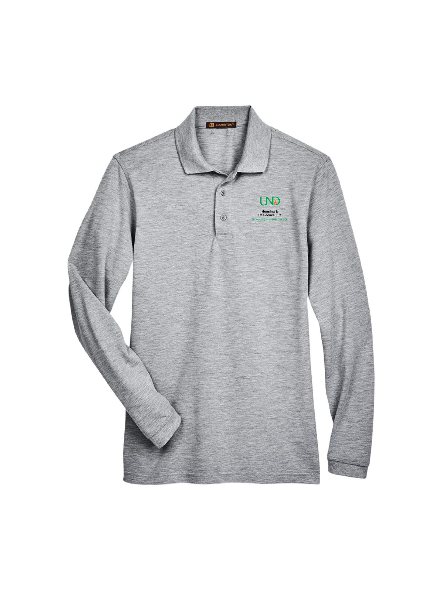 UND203. Harriton Long Sleeve Easy Blend Polo