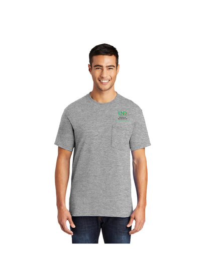 UND206. Port & Company® Core Blend Pocket Tee
