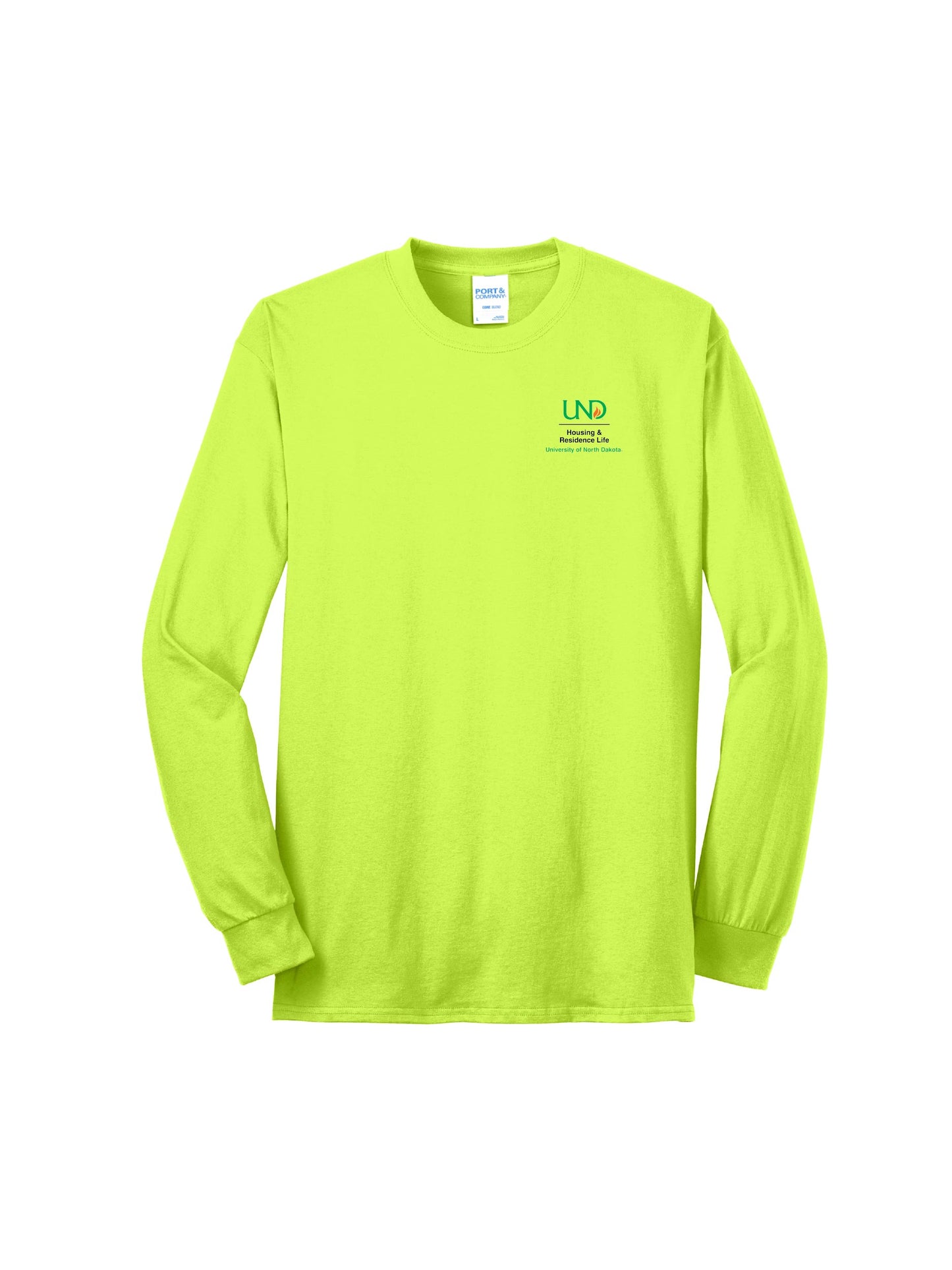 UND209. Port & Company® Long Sleeve Core Blend Tee
