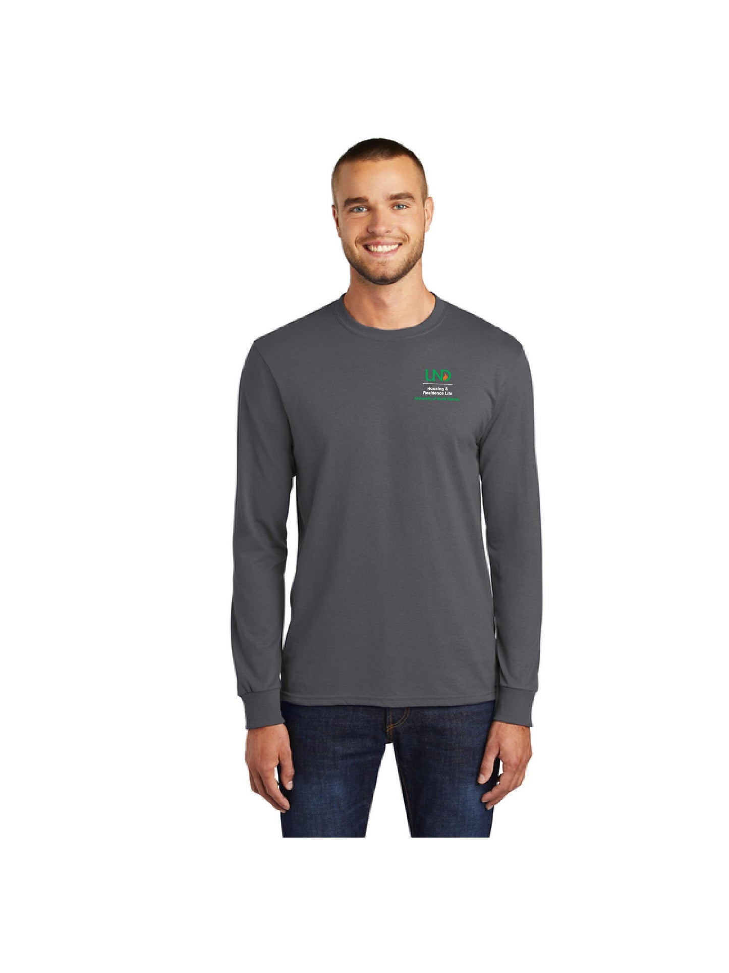 UND209. Port & Company® Long Sleeve Core Blend Tee