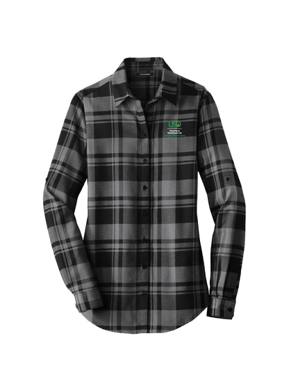 UND120. Port Authority Women's Plaid Flannel Tunic