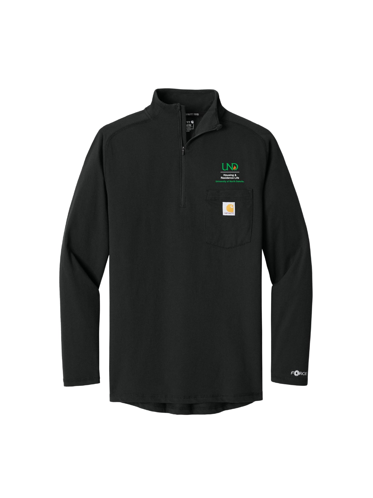 UND251. Carhartt Force® 1/4-Zip Long Sleeve T-Shirt