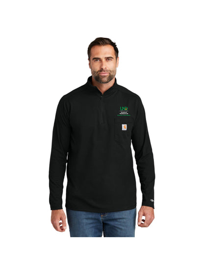 UND251. Carhartt Force® 1/4-Zip Long Sleeve T-Shirt