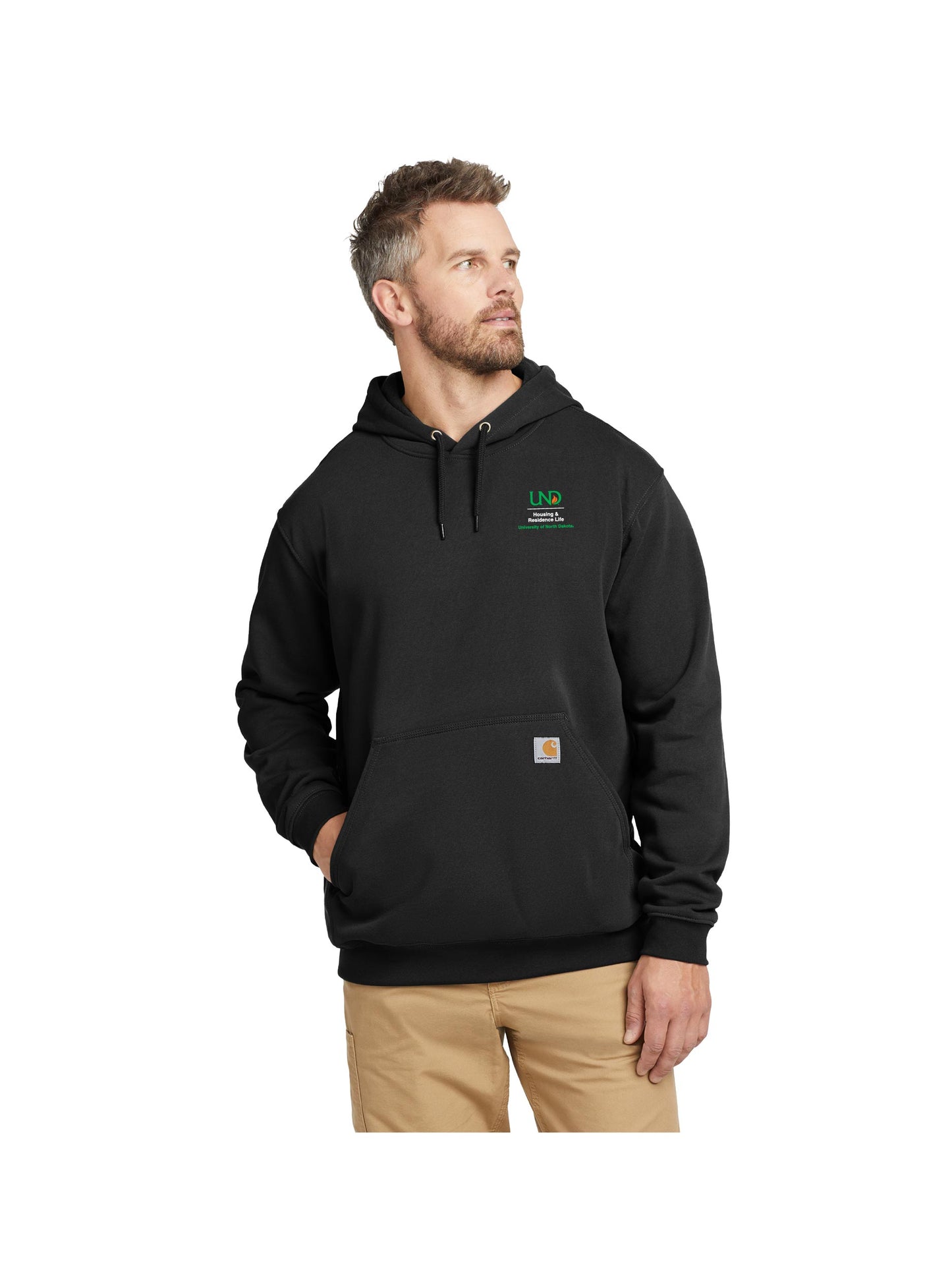 UND255. Carhartt Midweight Hooded Sweatshirt