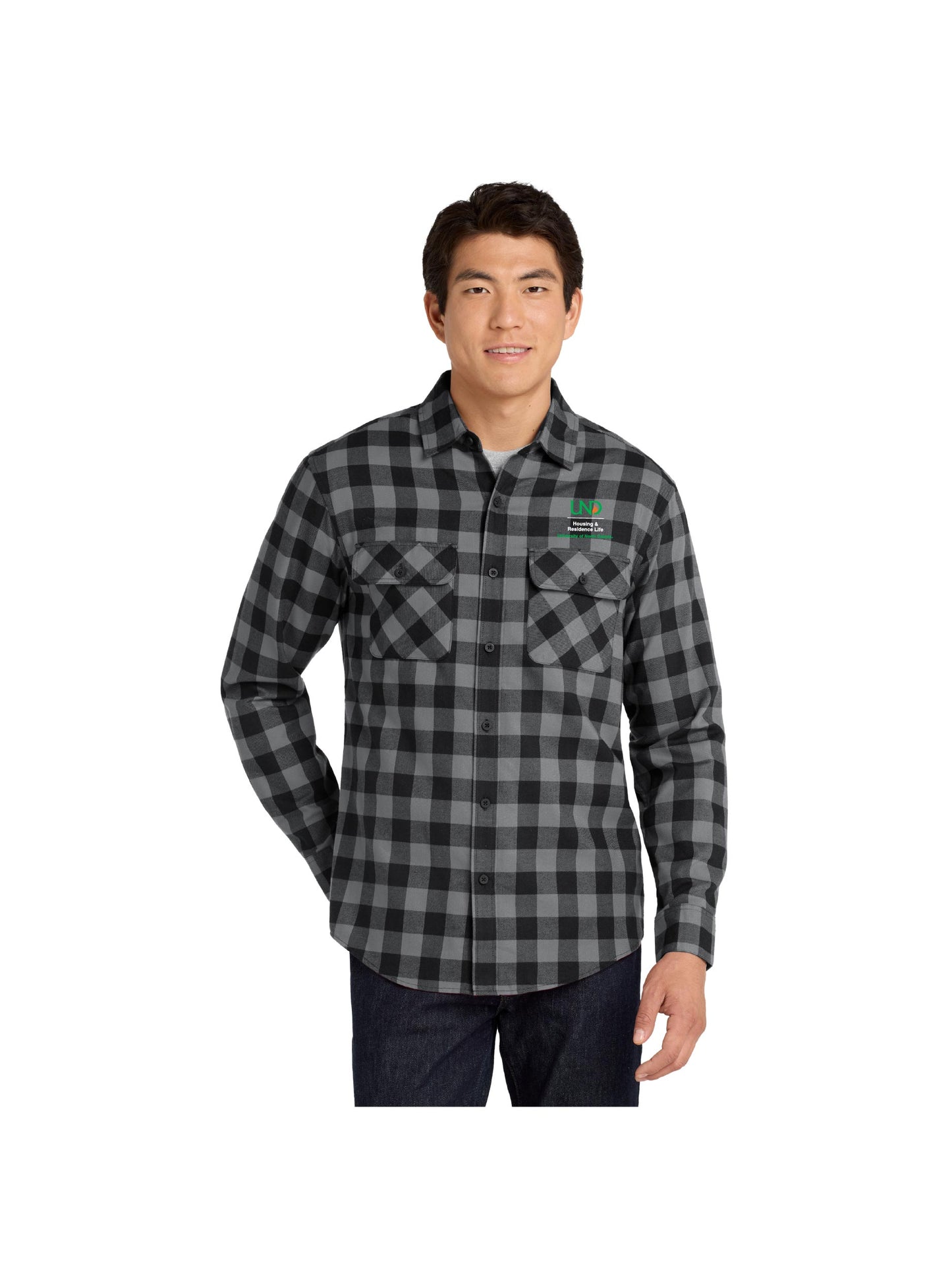 UND259. Port Authority Plaid Flannel Shirt