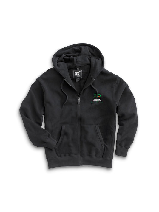 UND243. White Bear Heavyweight Full Zip Sweatshirt