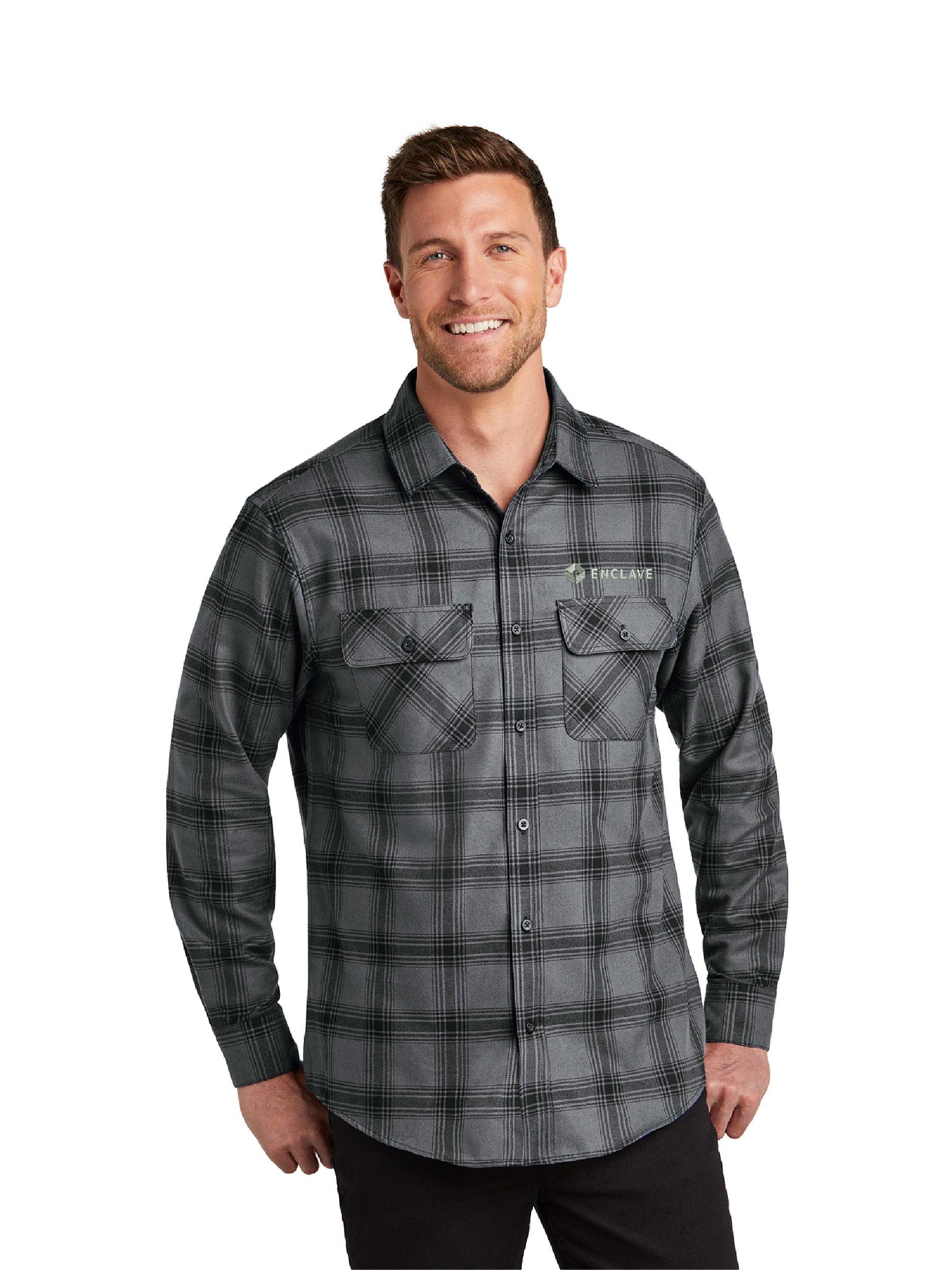 VC136. Port Authority® Plaid Flannel Shirt
