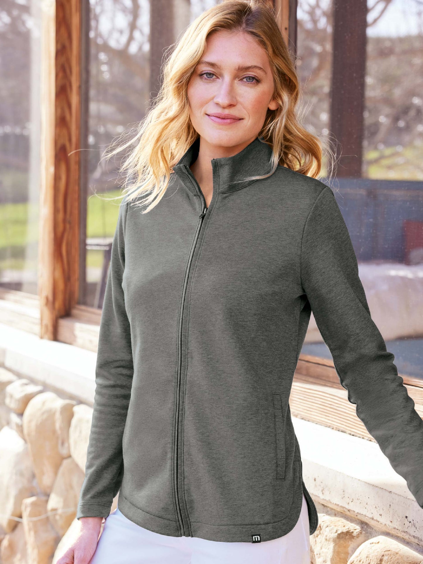 VC222. TravisMathew Ladies Coveside Full-Zip