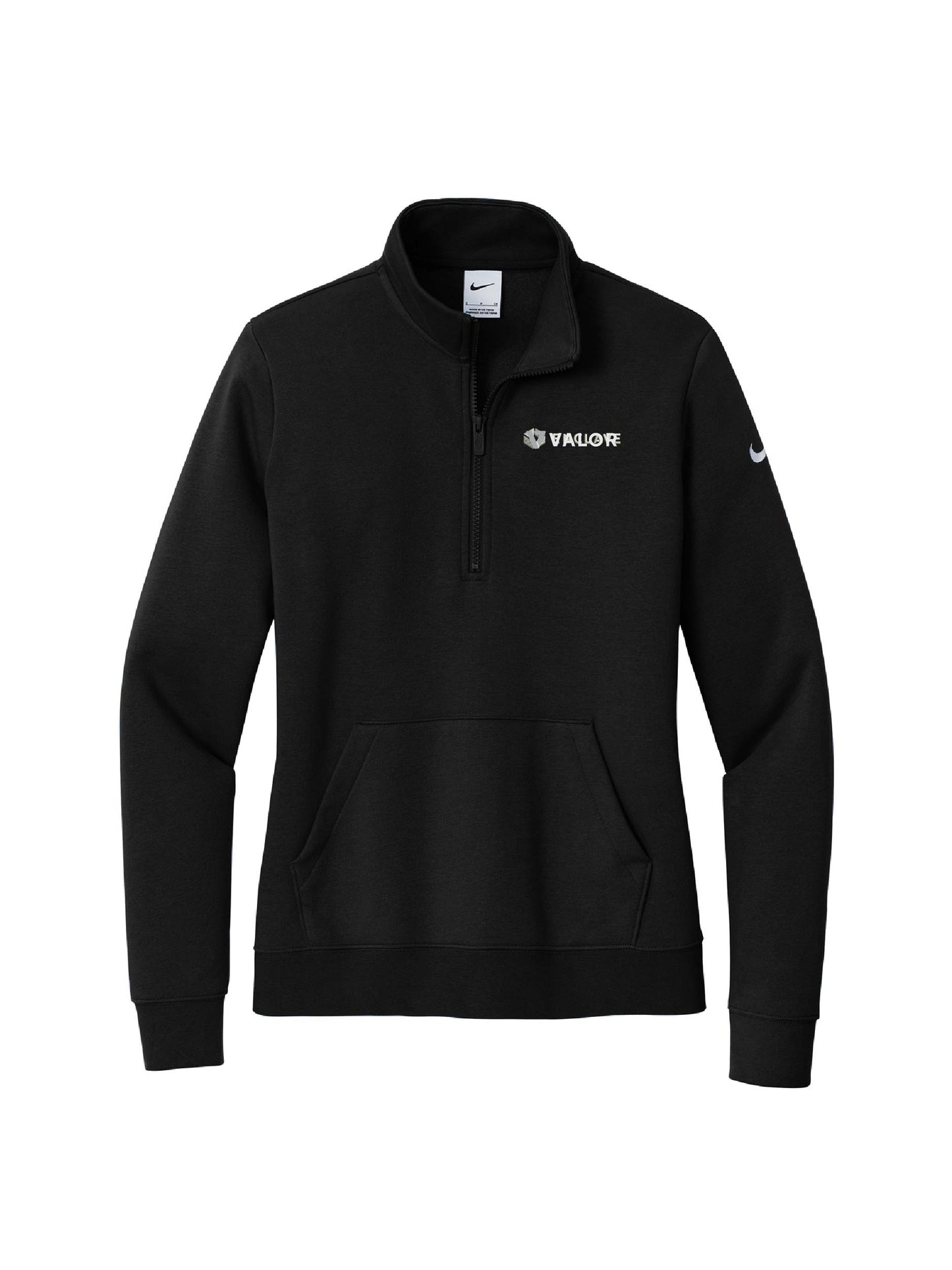 VC223. Nike Ladies Club Fleece Sleeve Swoosh 1/2-Zip