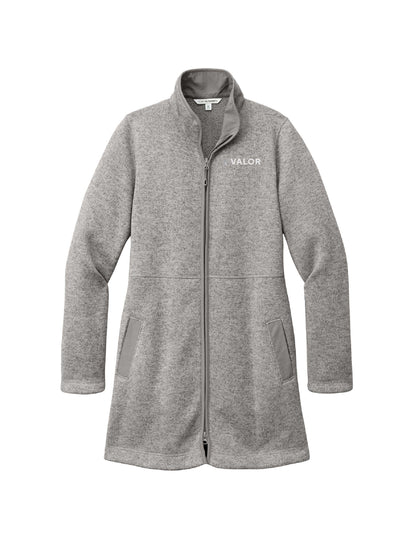 VC224. Port Authority® Ladies Arc Sweater Fleece Long Jacket
