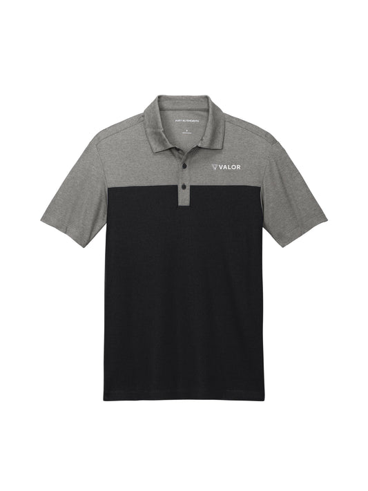 VC120. Port Authority® Fine Pique Blend Blocked Polo