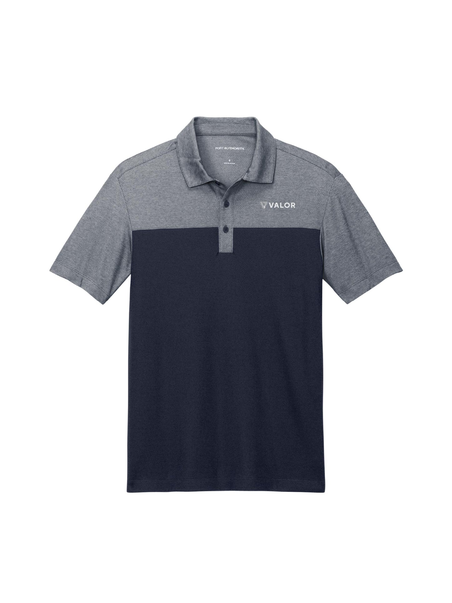VC120. Port Authority® Fine Pique Blend Blocked Polo