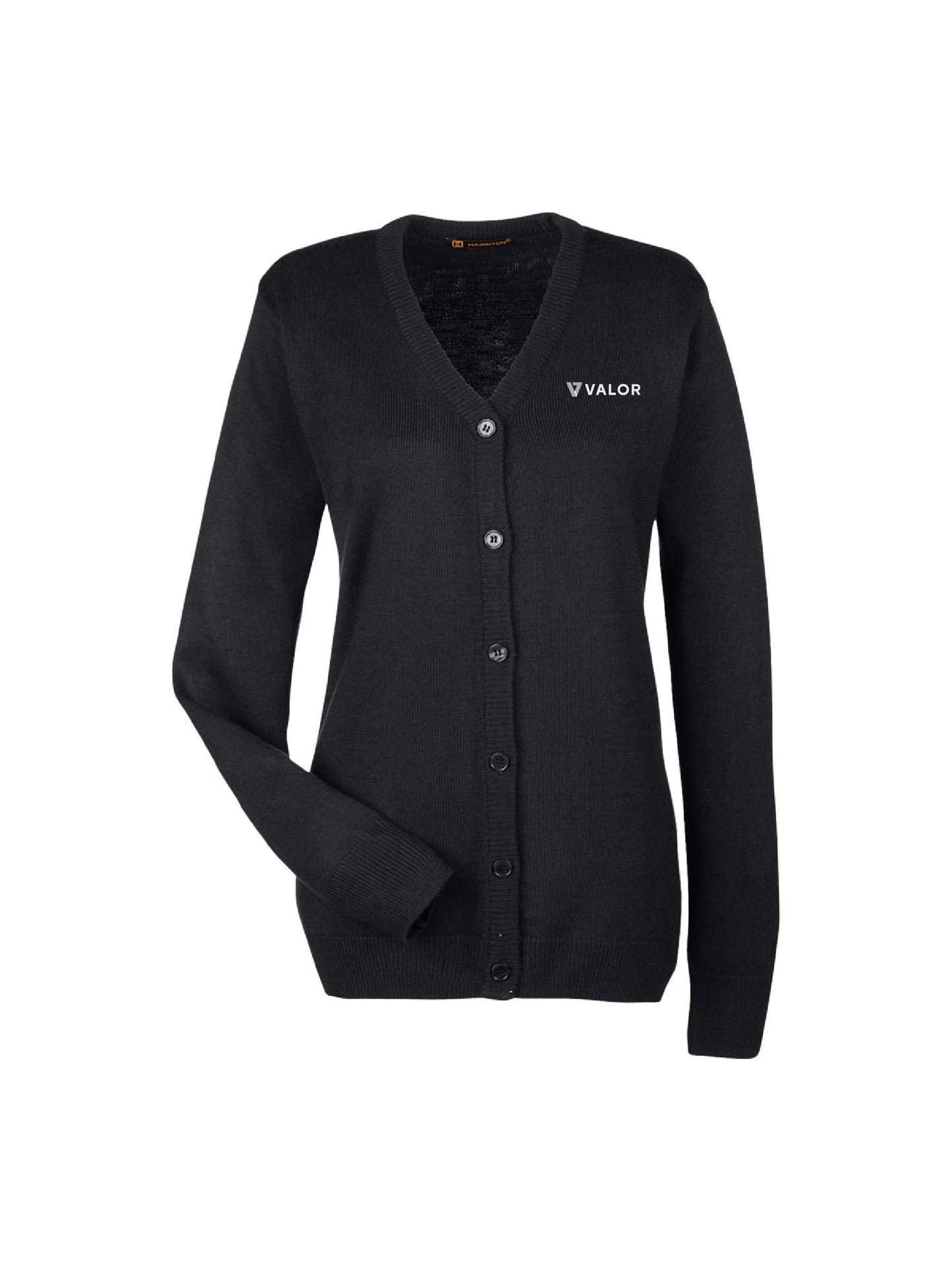 VC223. Harriton Women's Pilbloc V-Neck Button Cardigan Sweater