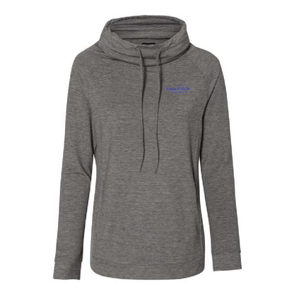 MAW107.  Ladies' Faux Cashmere Funnel Neck Sweatshirt
