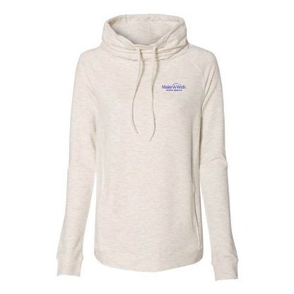 MAW107.  Ladies' Faux Cashmere Funnel Neck Sweatshirt