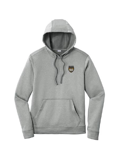 WRJ306. Sport-Tek PosiCharge Sport-Wick Heather Fleece Hooded Pullover