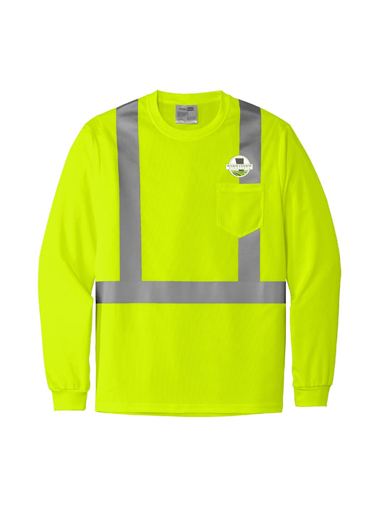 WC301. CornerStone® ANSI 107 Class 3 Mesh Long Sleeve Tee