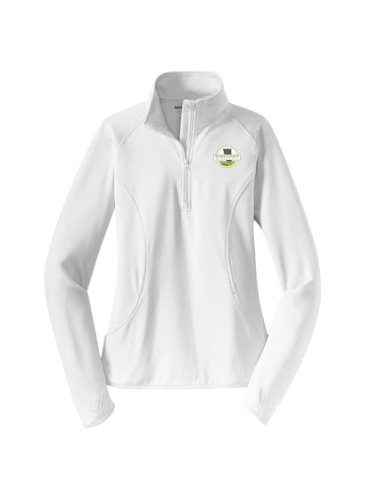 WC104. Women's Sport-Tek® Sport-Wick® Stretch 1/4-Zip Pullover