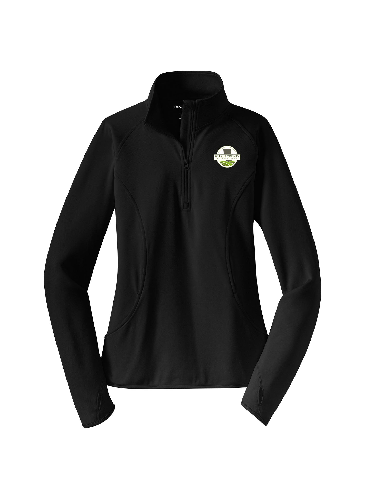 WC104. Women's Sport-Tek® Sport-Wick® Stretch 1/4-Zip Pullover