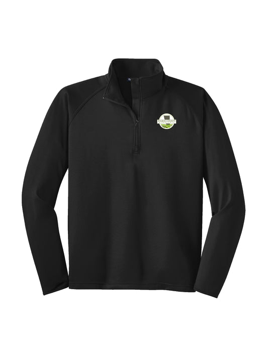 WC201. Men's Sport-Tek®Sport-Wick® Stretch 1/2-Zip Pullover Sweatshirt