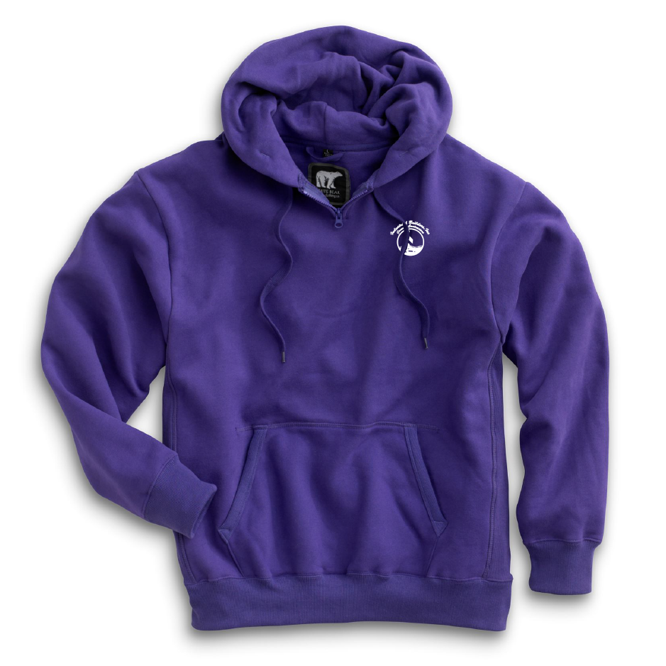 IBI402. White Bear Heavyweight Pullover Sweatshirt