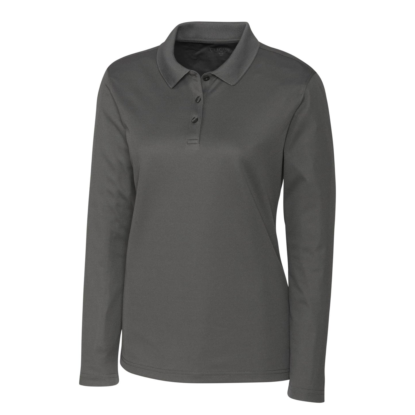 SST104. Clique Spin Eco Performance Pique Long Sleeve Womens Polo