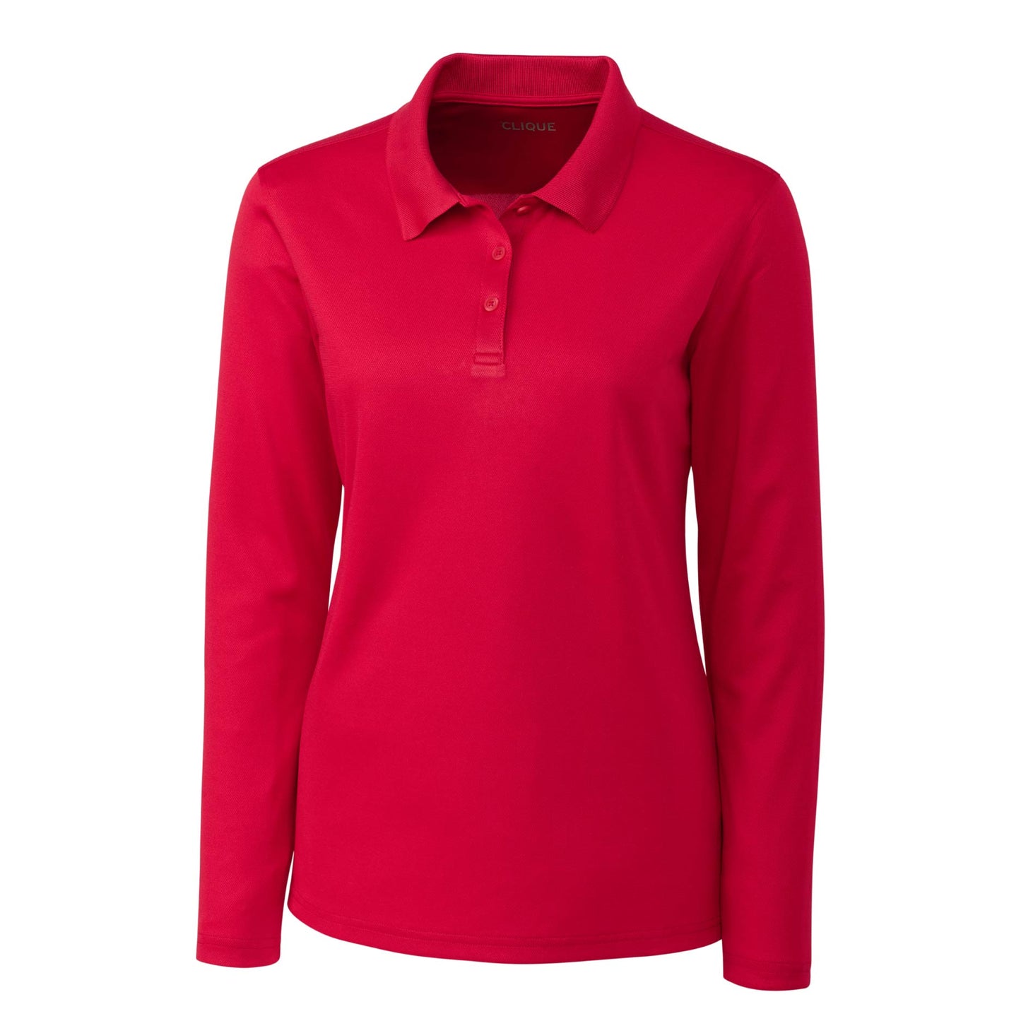 SST104. Clique Spin Eco Performance Pique Long Sleeve Womens Polo