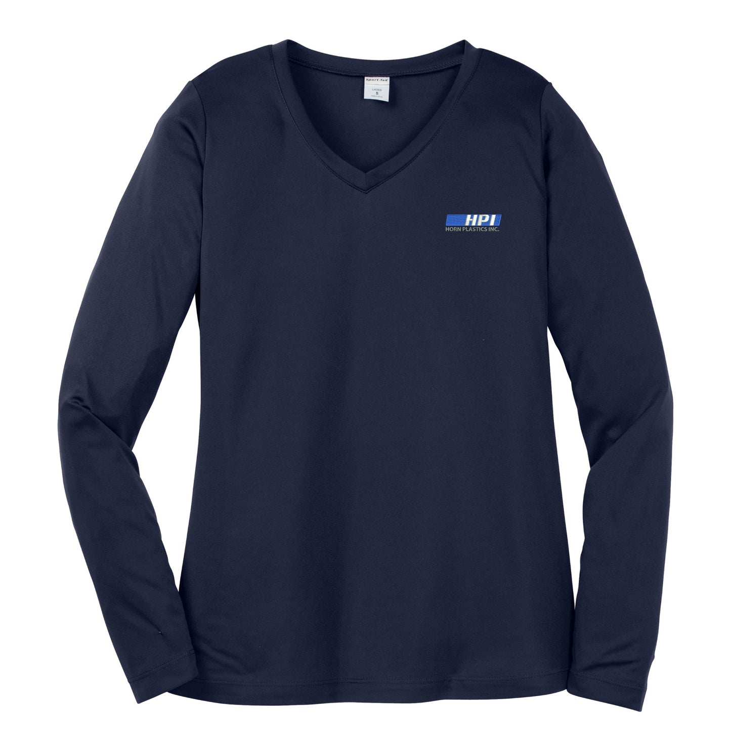 HPI104. Sport-Tek® Ladies Long Sleeve PosiCharge® Competitor™ V-Neck Tee