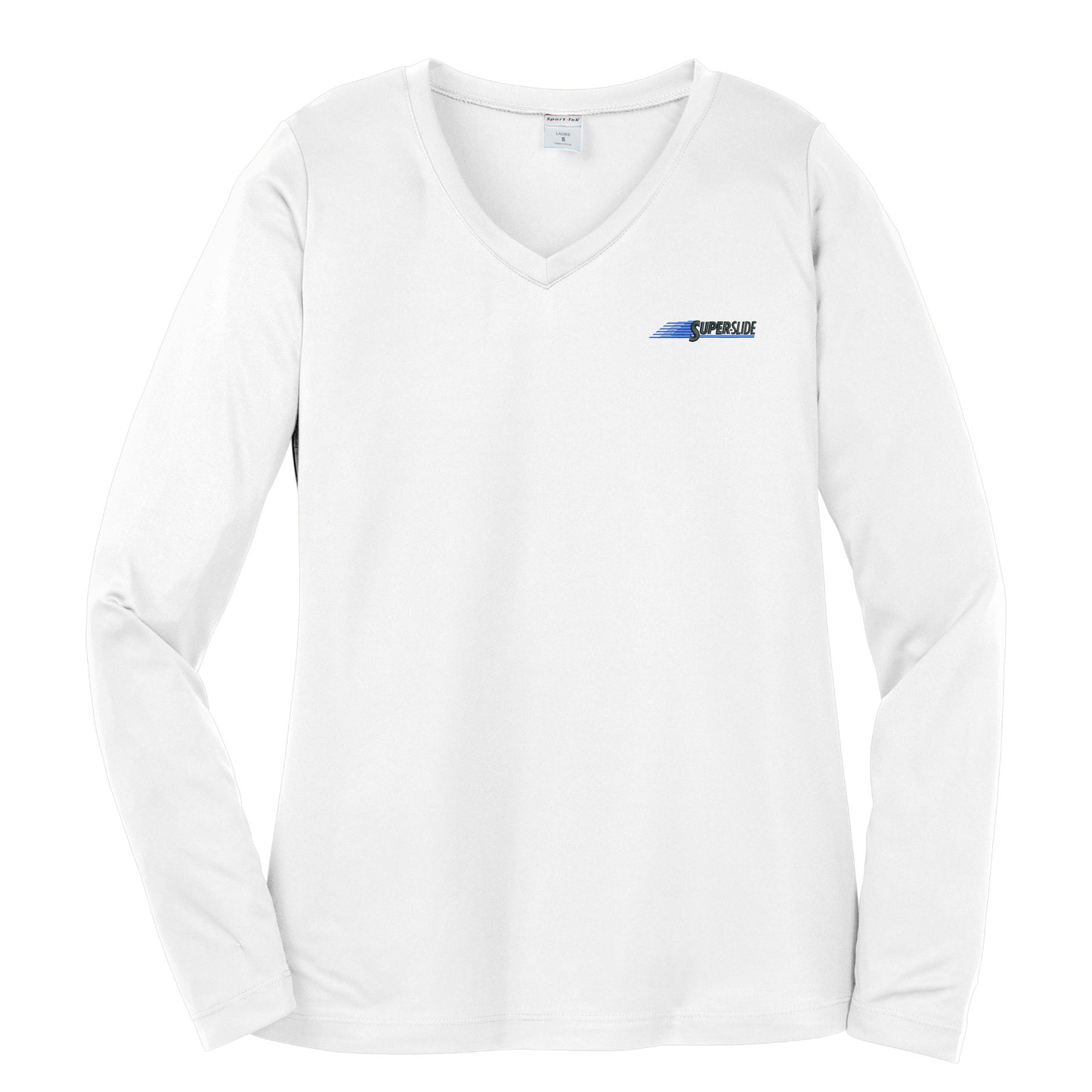 HPI104. Sport-Tek® Ladies Long Sleeve PosiCharge® Competitor™ V-Neck Tee