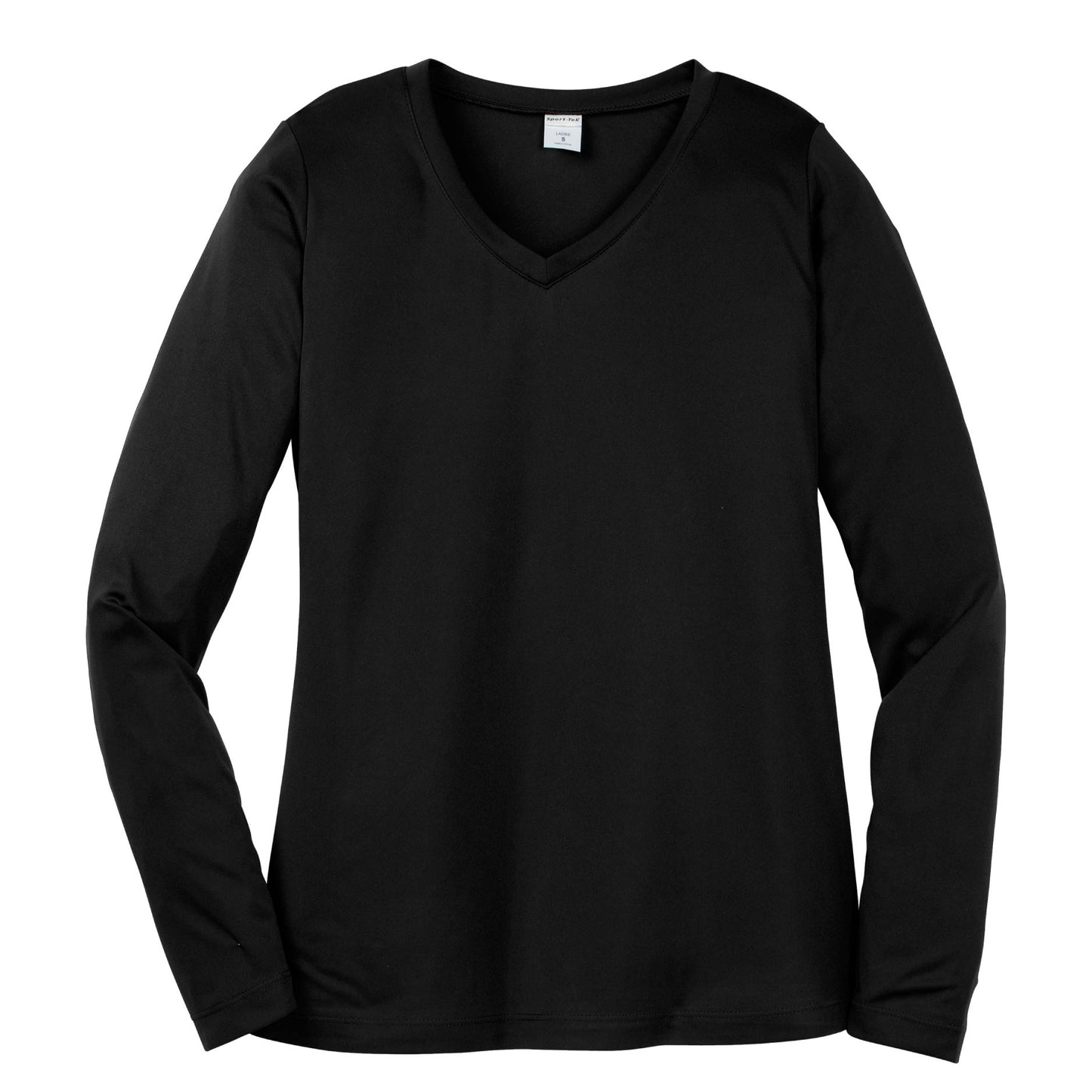 HPI104. Sport-Tek® Ladies Long Sleeve PosiCharge® Competitor™ V-Neck Tee