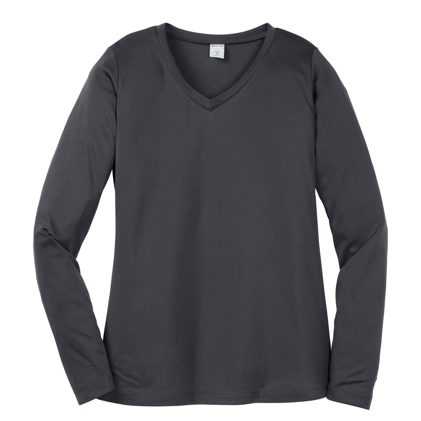 HPI104. Sport-Tek® Ladies Long Sleeve PosiCharge® Competitor™ V-Neck Tee
