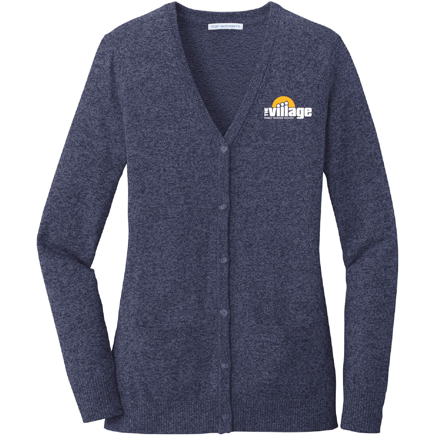 VFSC107. Women's Port Authority® Marled Cardigan Sweater