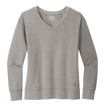 SST103. OGIO® Ladies Luuma Flex Long Sleeve V-Neck