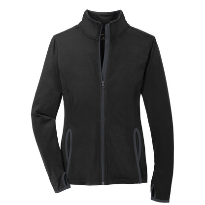 SST105. Sport-Tek® Ladies Sport-Wick® Stretch Contrast Full-Zip Jacket