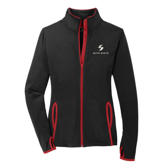 SST111. Sport-Tek® Ladies Sport-Wick® Stretch Contrast Full-Zip Jacket