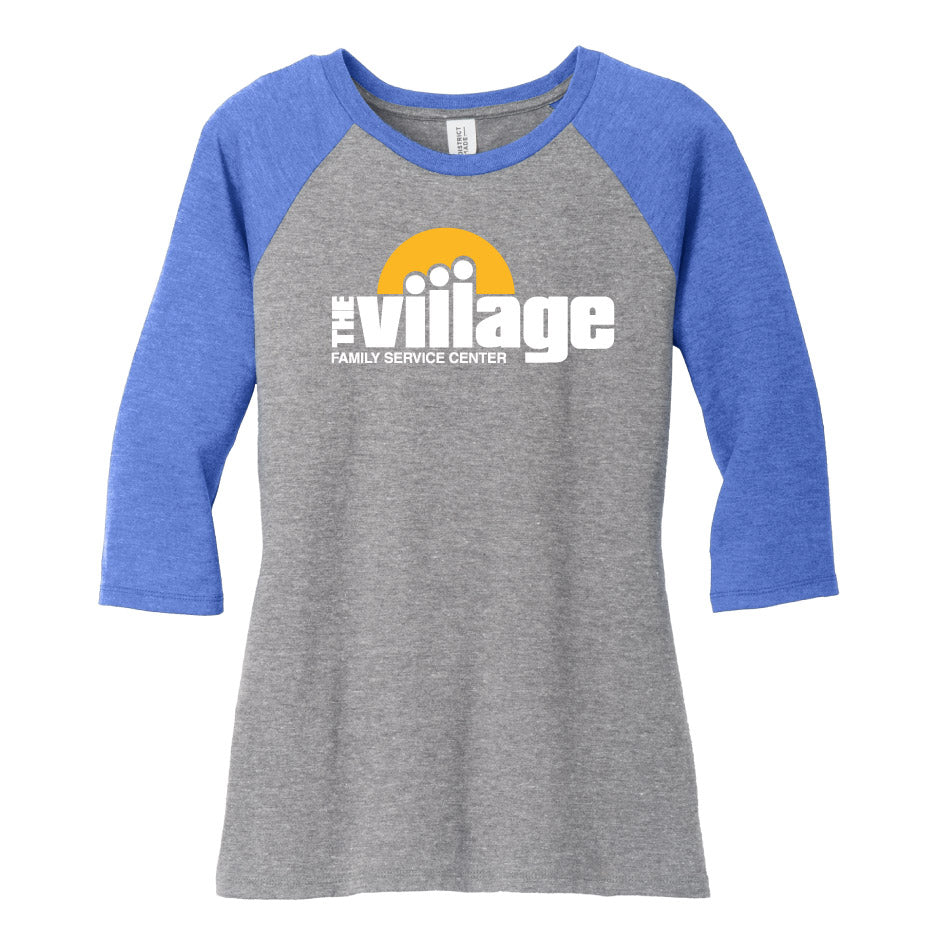 VFSC112. District ® Women’s Perfect Tri ® 3/4-Sleeve Raglan