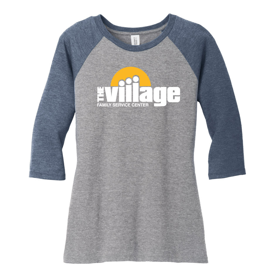 VFSC112. District ® Women’s Perfect Tri ® 3/4-Sleeve Raglan