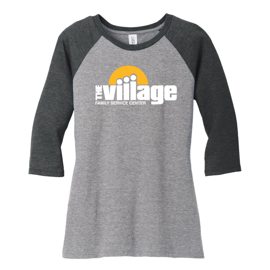 VFSC112. District ® Women’s Perfect Tri ® 3/4-Sleeve Raglan