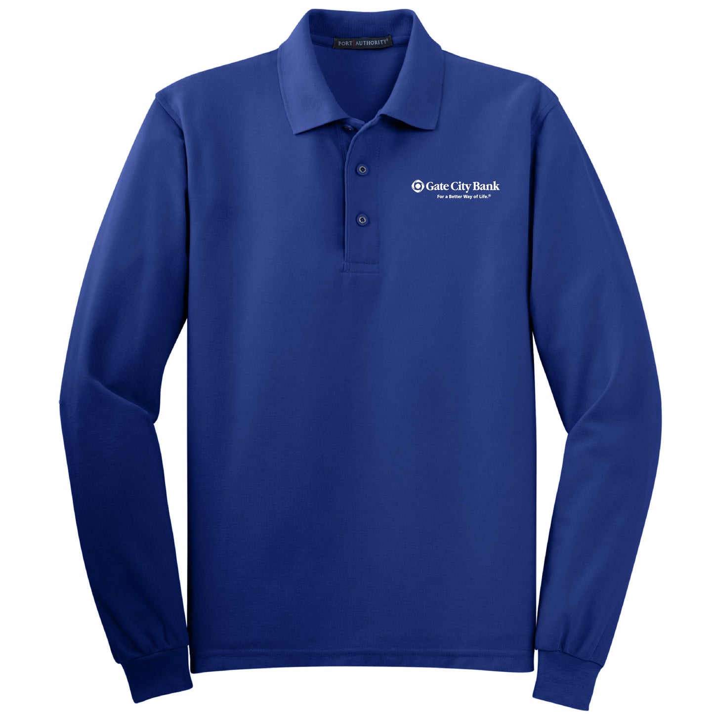 GC131. Men's Port Authority® Silk Touch™ Long Sleeve Polo