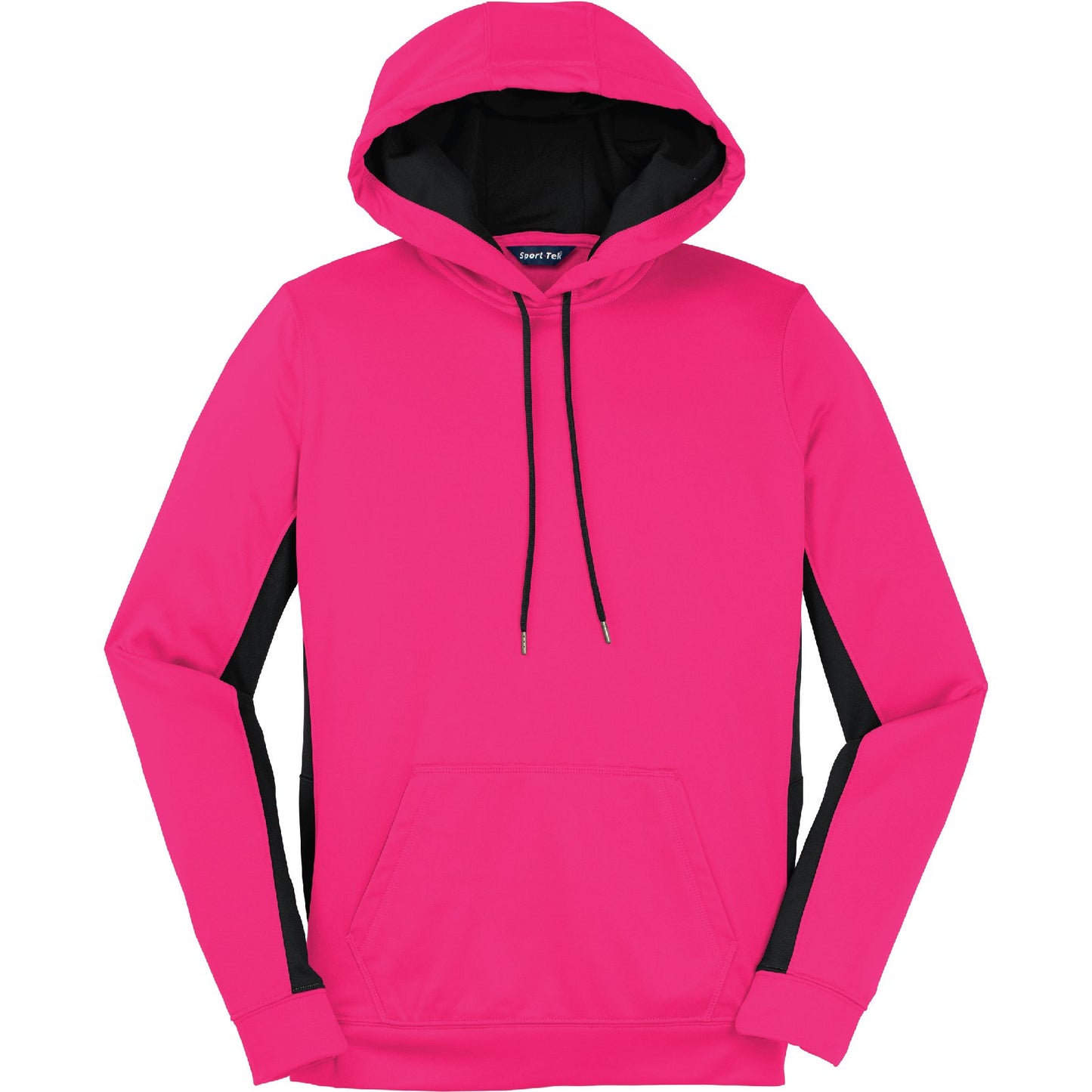 BYTE114. Women's Sport-Tek® Sport-Wick® Fleece Colorblock Hooded Pullover