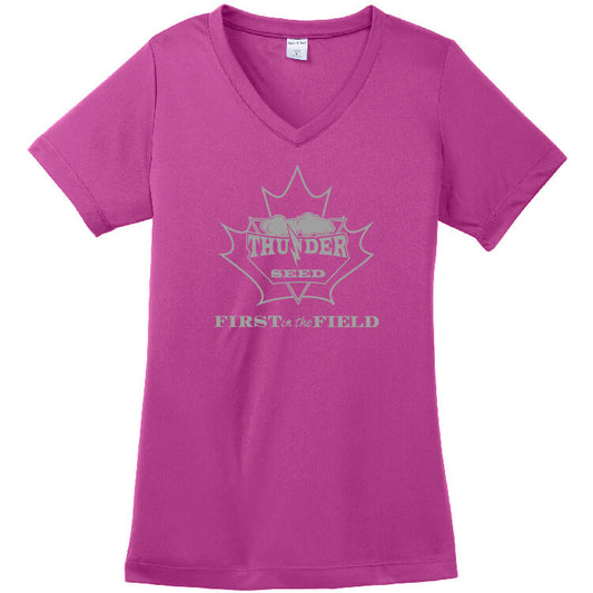 TSCA200. Ladies' PosiCharge V-Neck Tee