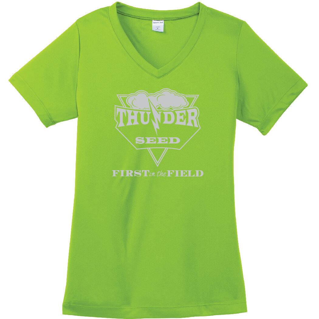 TSUS200. Ladies' PosiCharge V-Neck Tee