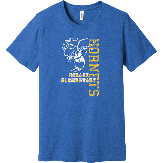 HE200. Adult BELLA+CANVAS® Heather CVC Short Sleeve Tee