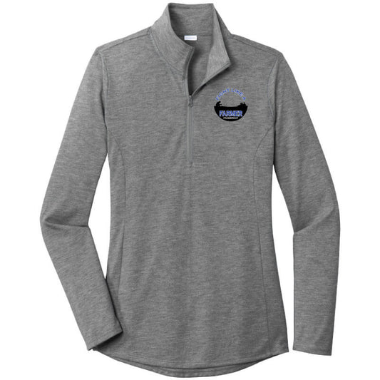 FF201. Women's Tri-Blend Wicking 1⁄4-Zip Pullover