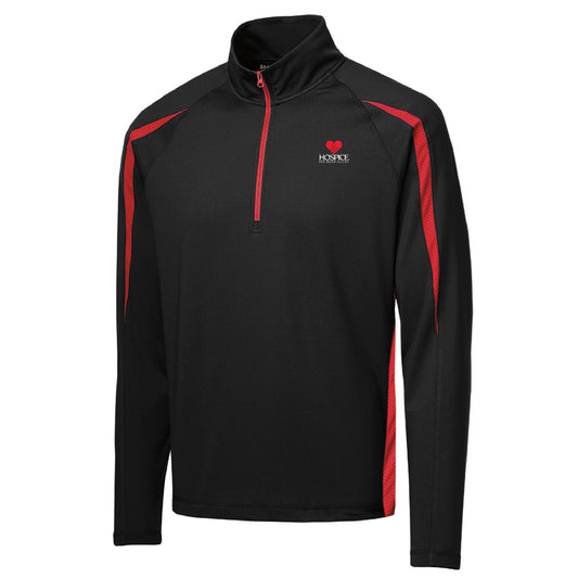 HRRV202. Men's Sport-Tek® Sport-Wick® Stretch 1/2-Zip Colorblock Pullover