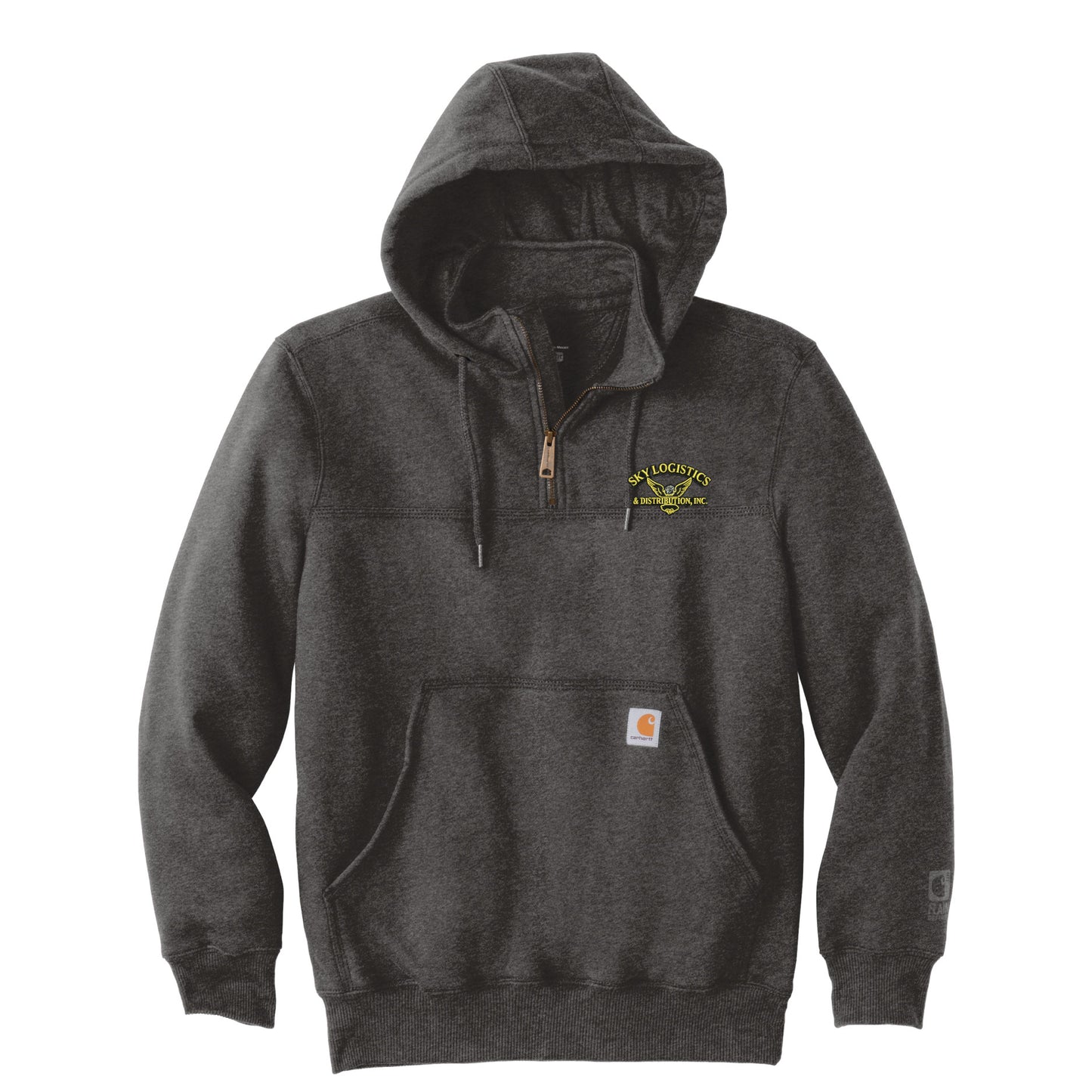 SLD203. Carhartt® Rain Defender® Paxton Heavyweight Hooded Zip Mock Sweatshirt.